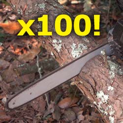 MAKE UP TO 100 4-INCH CUTS